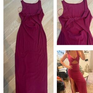 Lspace Niko Dress Medium in Cabernet